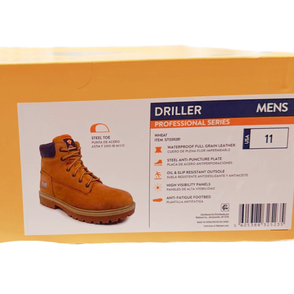 Herman Survivors Pro Series Men's Driller Waterproof Steel Toe Boot NIB