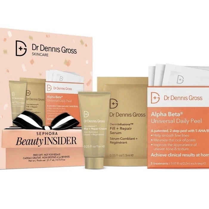 Sephora Beauty Insider Dr. Dennis Gross Alpha Beta Peeling Blur & Repair Spa NEW
