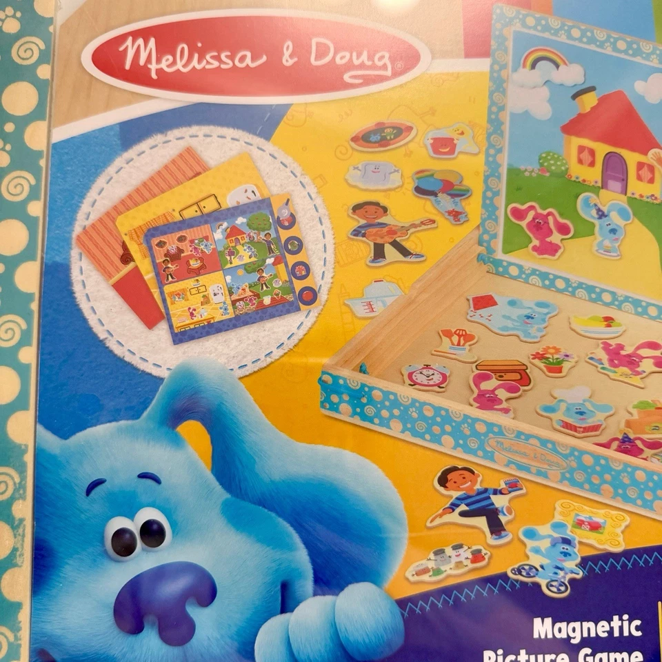 Melissa & Doug Blue's Clues You! Wooden Magnetic Picture Game 48 Pieces New