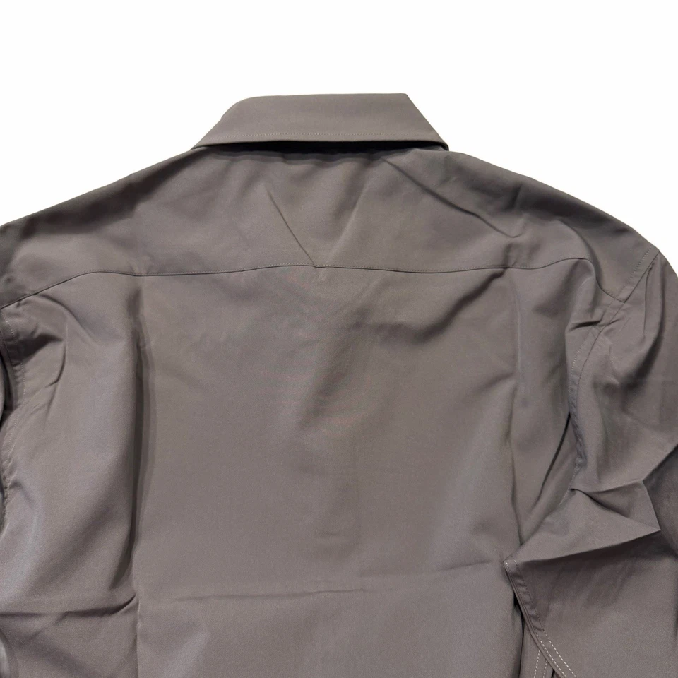 Alex Vando Charcoal Size Medium Mens Dress Shirt Regular Fit Long Sleeve New