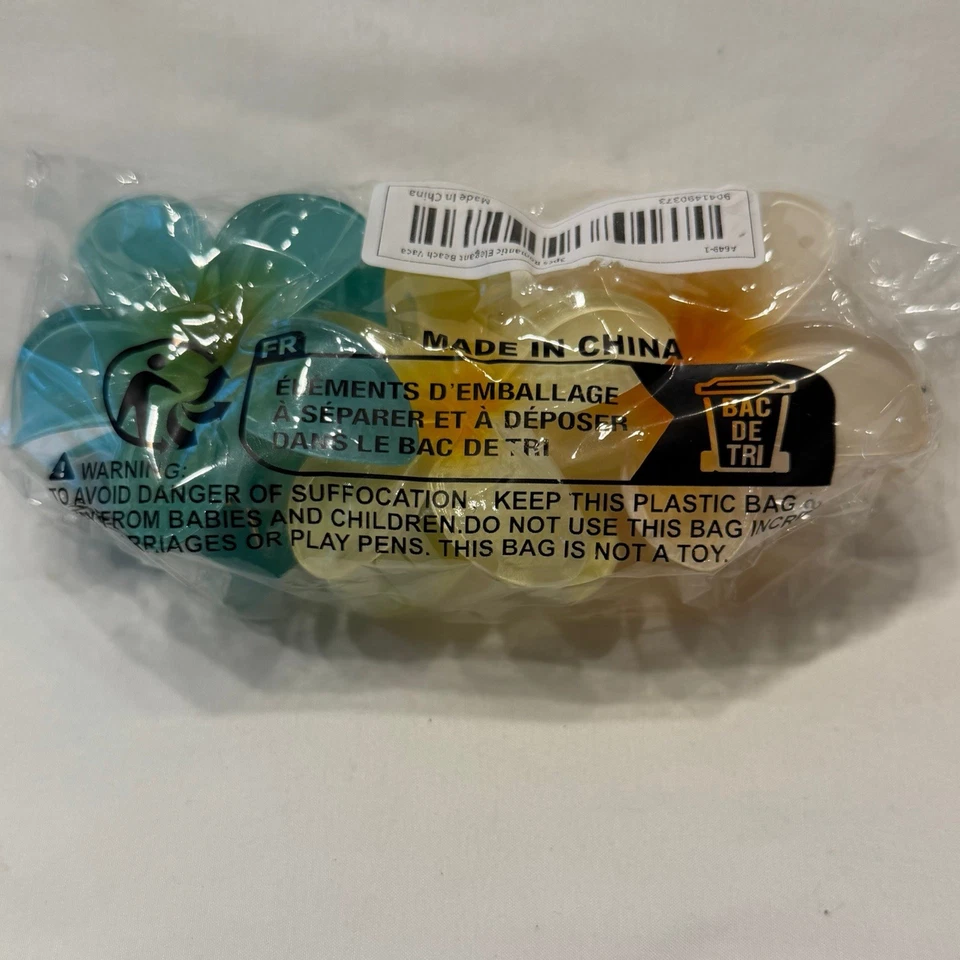 3 Pack 3.2" Shark Hair Claw Clips Boho Flowers In Green, Yellow, Cream New Lot
