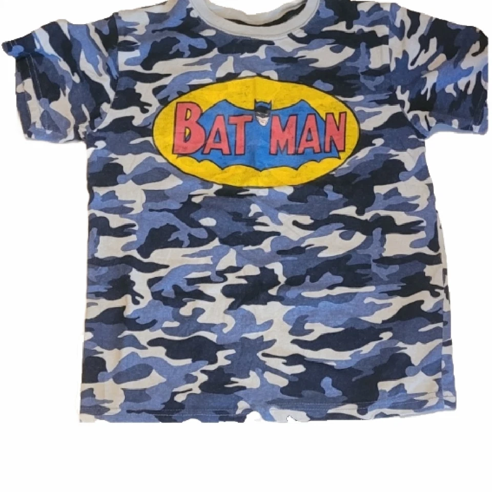 Boys T-Shirts Size 10/12 Batman Camo Blue Green Lot of 3