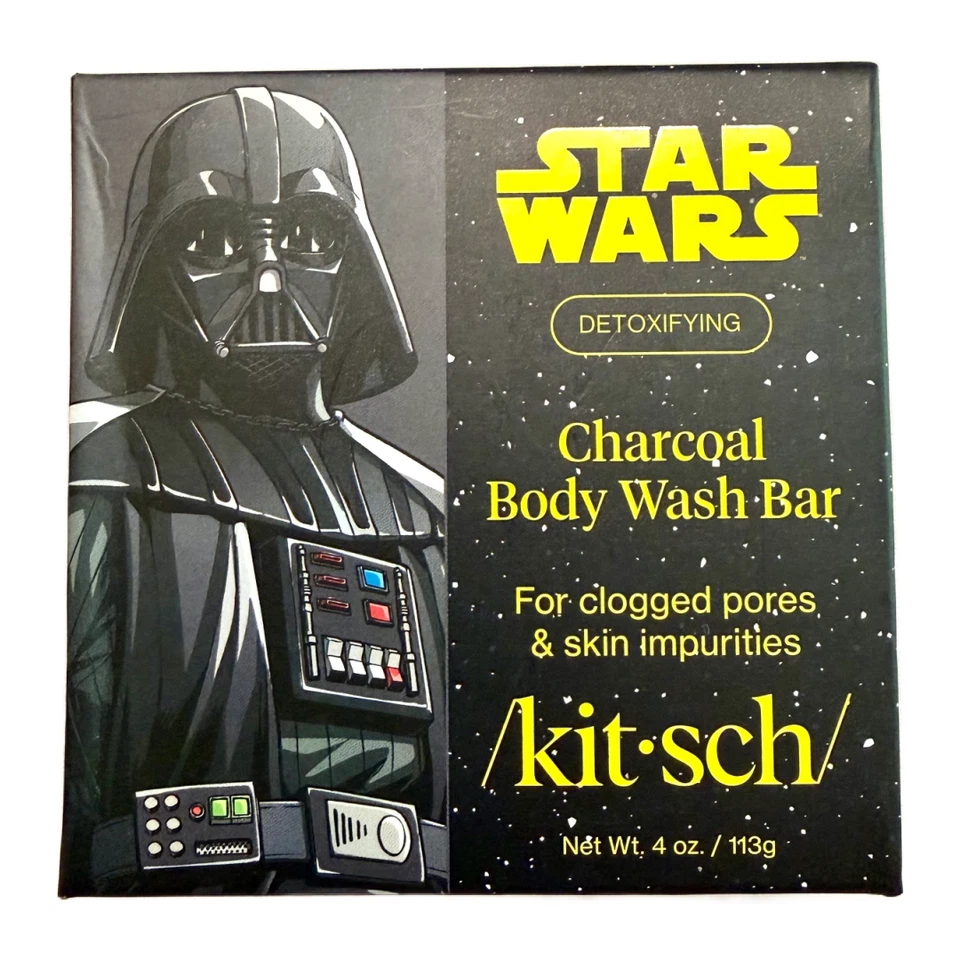 Kit•sch x Star Wars Shea Butter Body Wash & Charcoal Body Wash Bar New Lot of 2