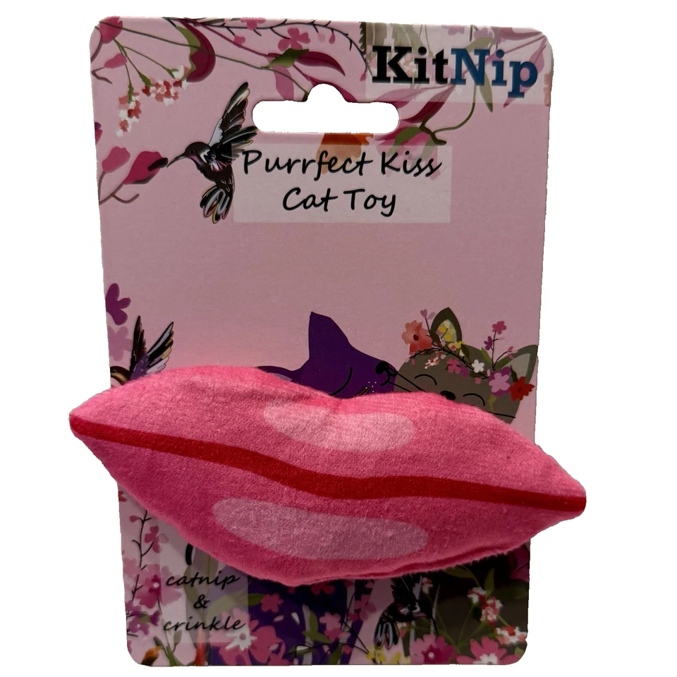 KitNip Kitty Cat LOVE Interactive Catnip Lips Plush Bird Lot of 4 Toys New