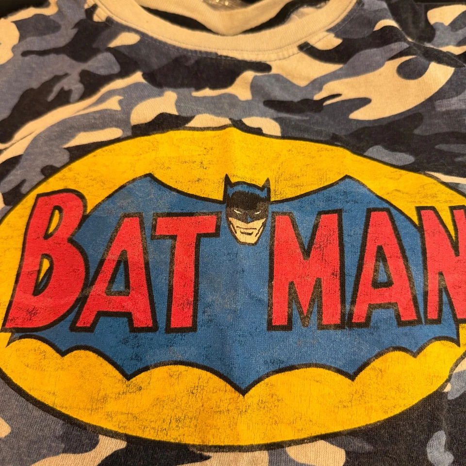 Boys T-Shirts Size 10/12 Batman Camo Blue Green Lot of 3