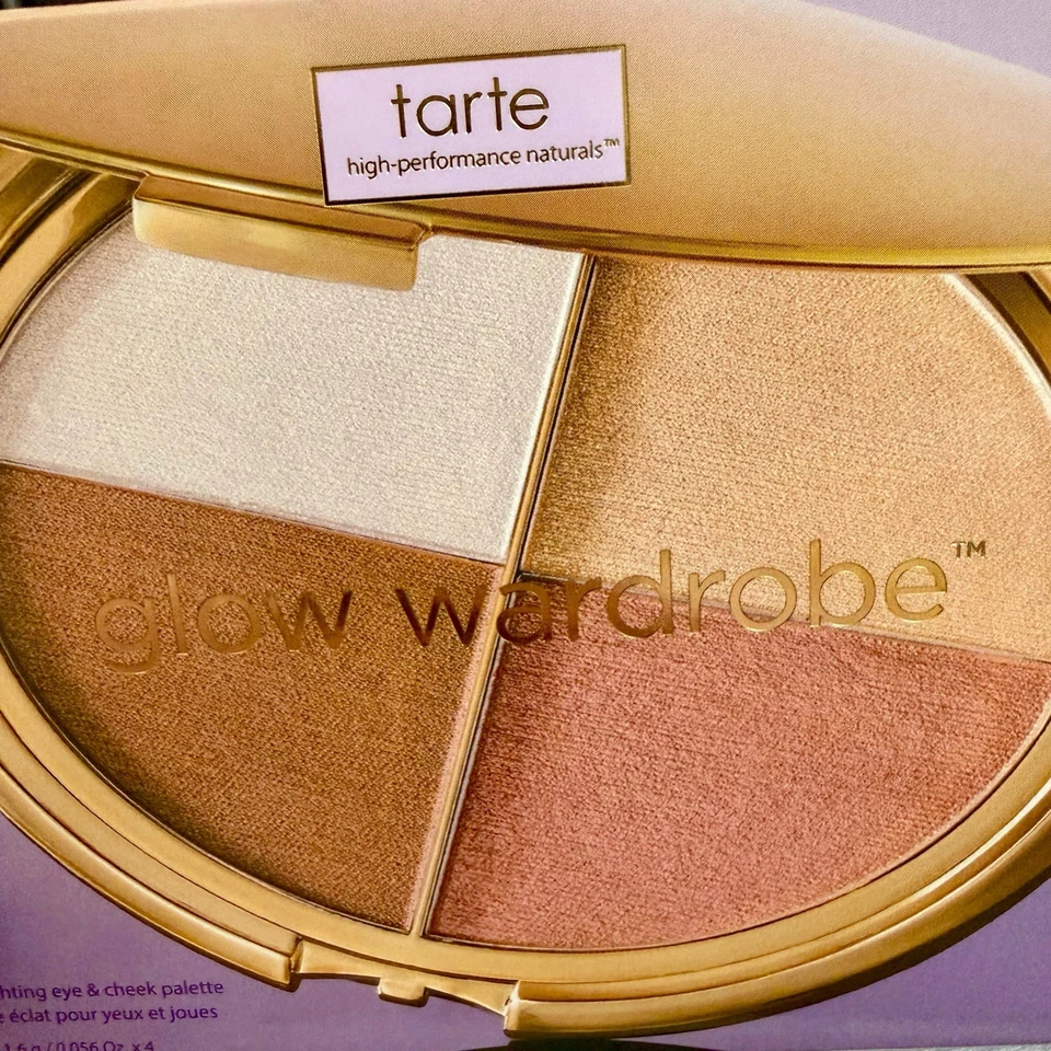 tarte Glow Wardrobe Eye & Cheek Palette Eyeshadow & Highlighter New Makeup NIB