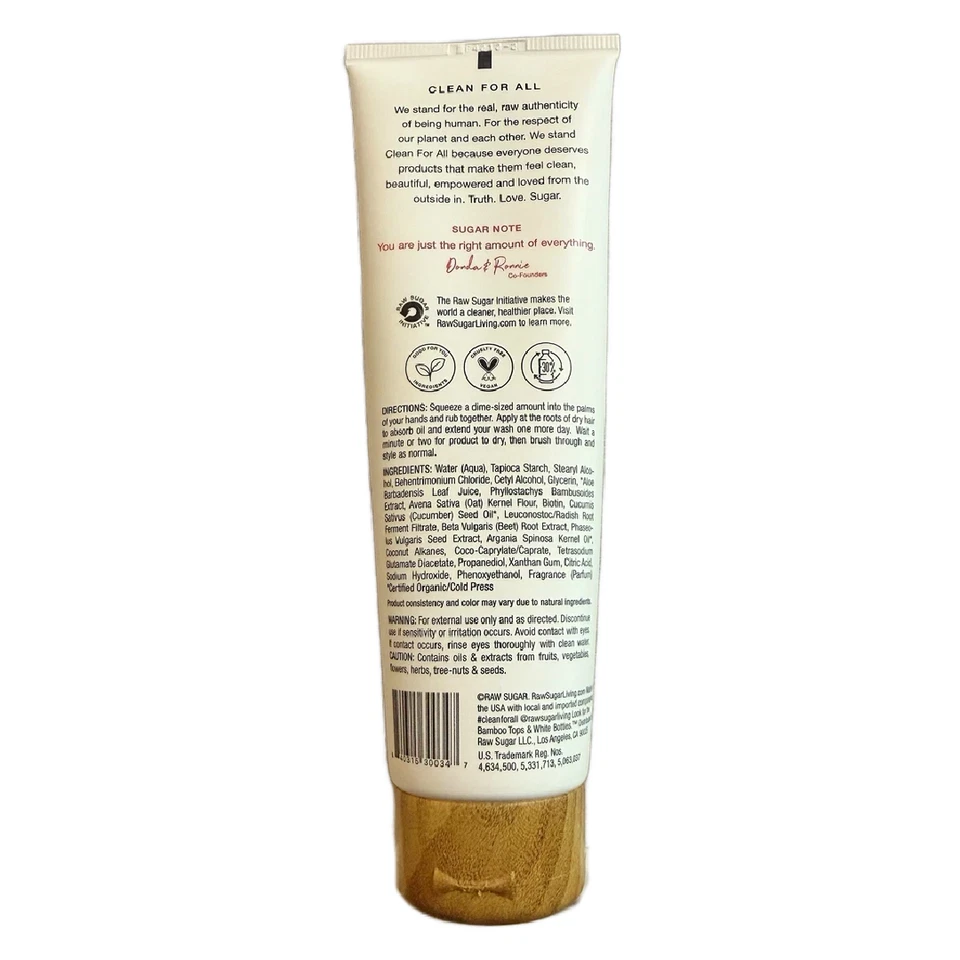 Raw Sugar Not So Dry Vegan Shampoo Aloe + Bamboo, 4 fl. oz. SEALED