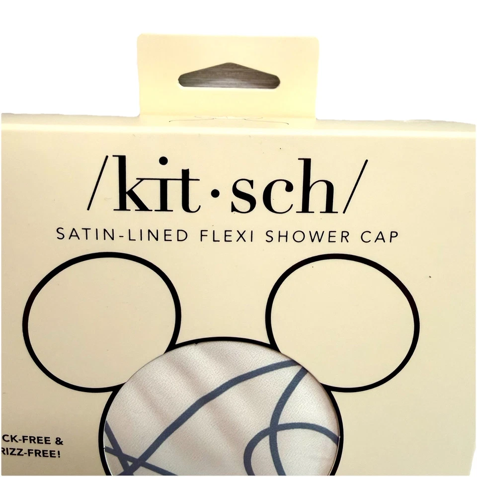 Kit•sch Disney Satin Flexi Luxury Shower Cap Mickey & Minnie Large Reusable New