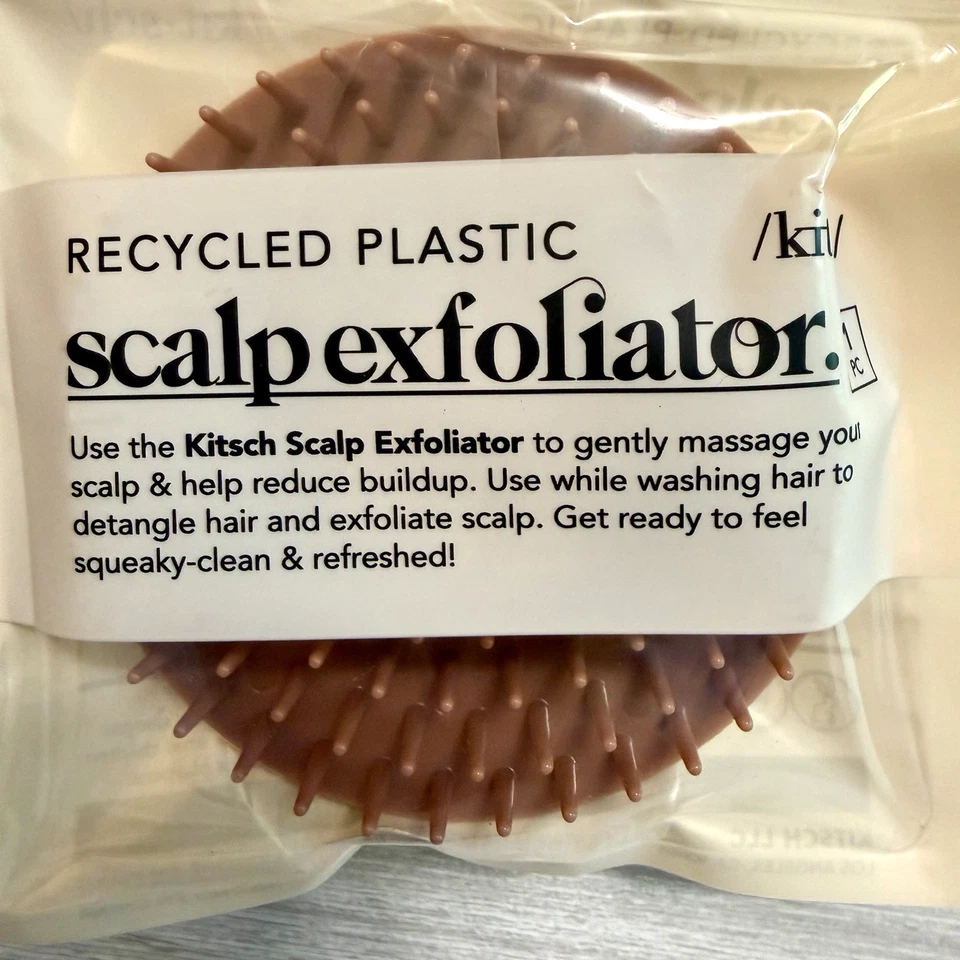 Scalp Massager Shampoo Brush Scrubber Exfoliator Hair Care Tool Round Handhelds
