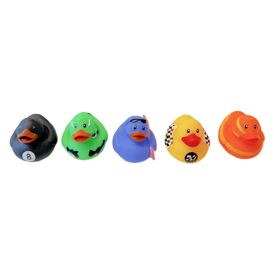 15 Rubber Duck Dash Ornament 2" Zoo Jungle Costume Sport Party Favor Lot