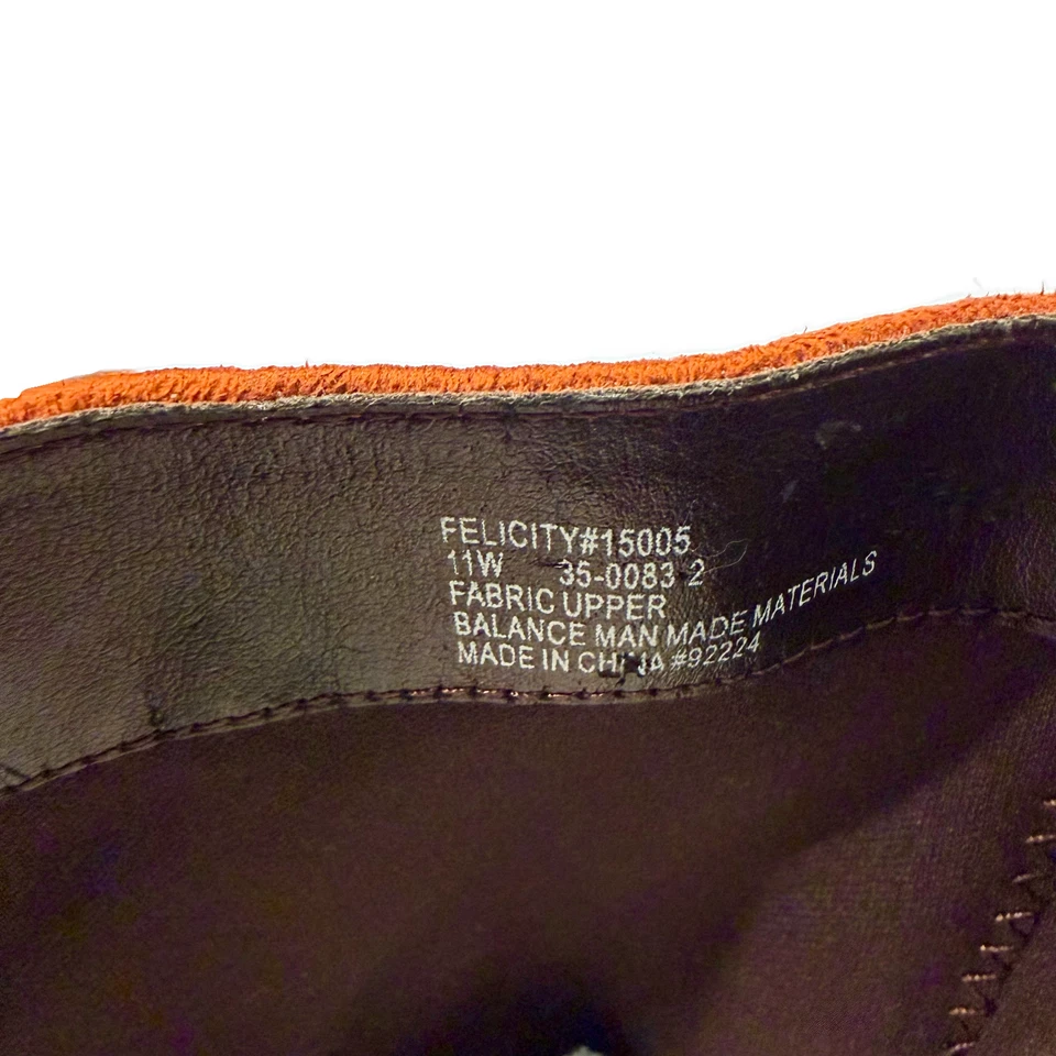 Women's Felicity Boots Size 11 Wide Mid-Calf Suede Copper 2" Heel NIB