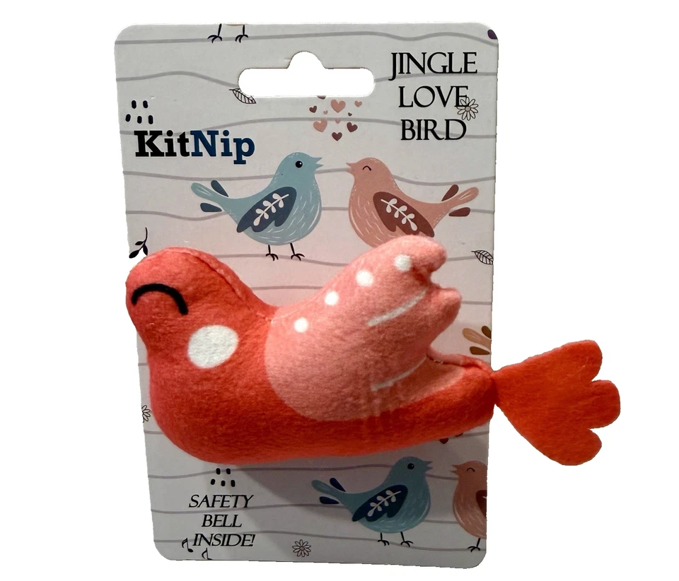 KitNip Kitty Cat LOVE Interactive Catnip Lips Plush Bird Lot of 4 Toys New