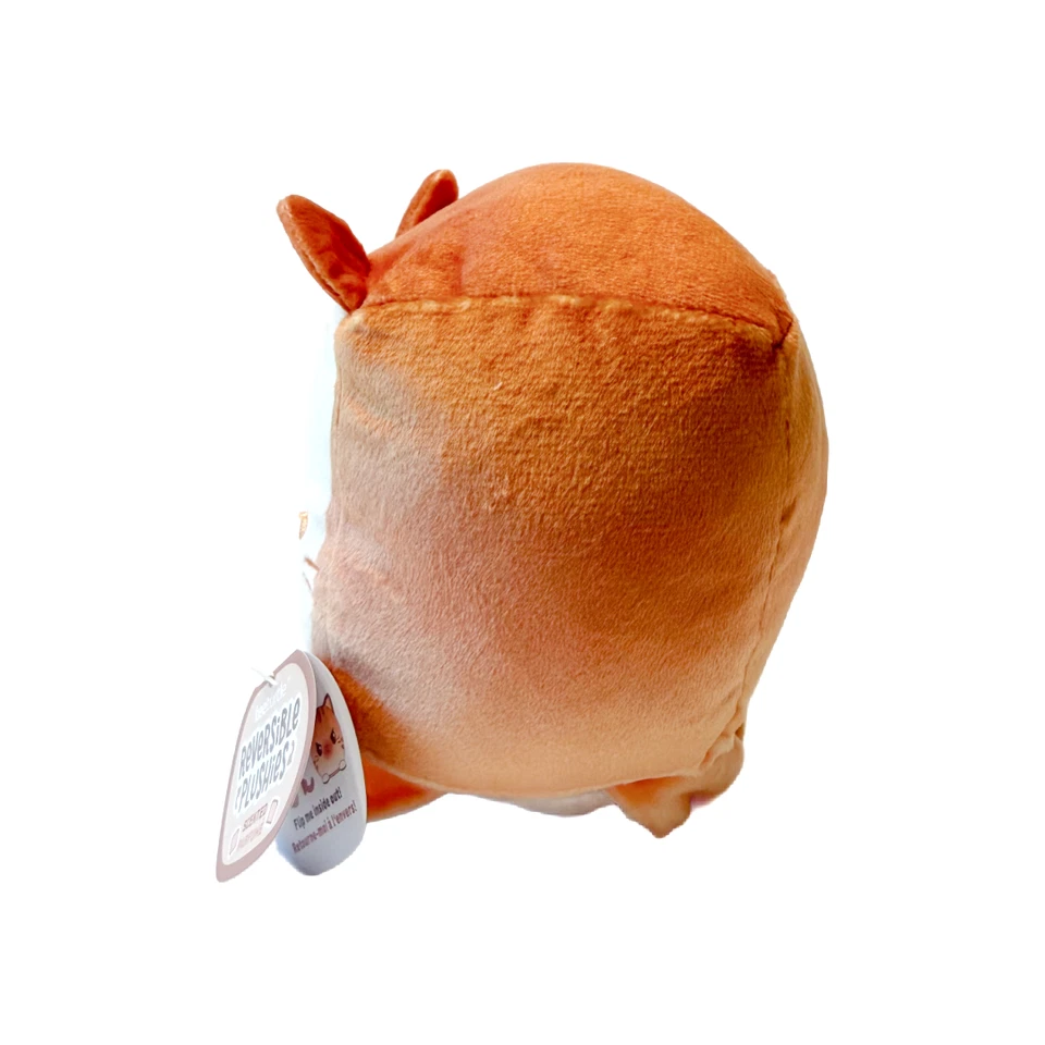 TeeTurtle Reversible Scented Bread Cat Plushie Kitty Plush Happy to Angry NWT