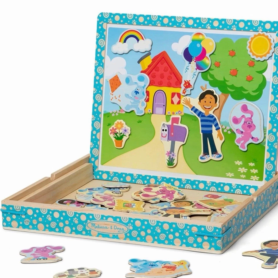 Melissa & Doug Blue's Clues You! Wooden Magnetic Picture Game 48 Pieces New