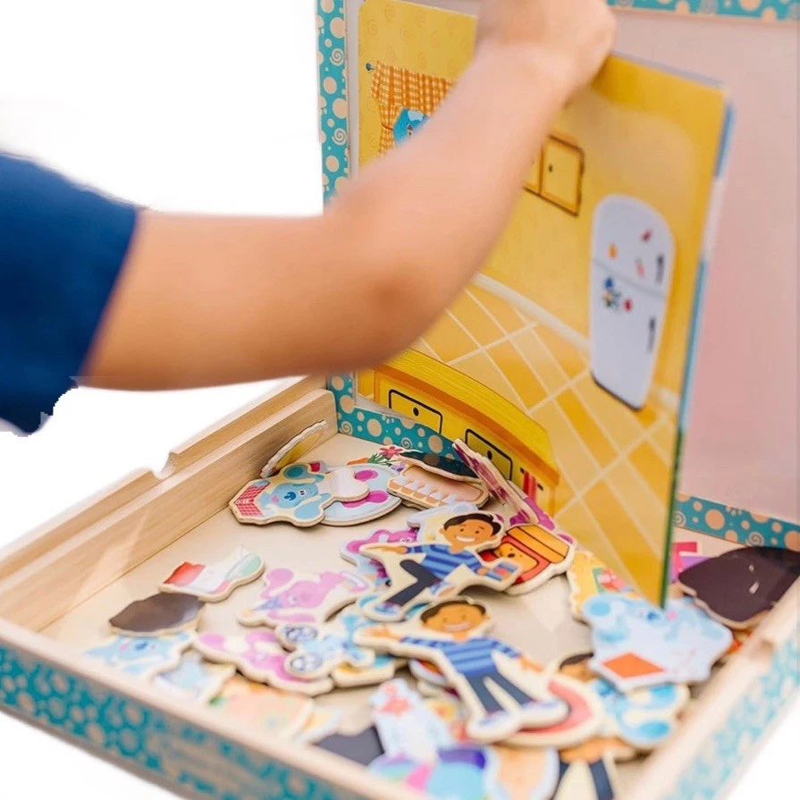 Melissa & Doug Blue's Clues You! Wooden Magnetic Picture Game 48 Pieces New