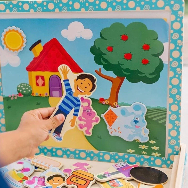 Melissa & Doug Blue's Clues You! Wooden Magnetic Picture Game 48 Pieces New