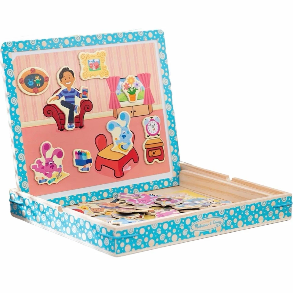 Melissa & Doug Blue's Clues You! Wooden Magnetic Picture Game 48 Pieces New