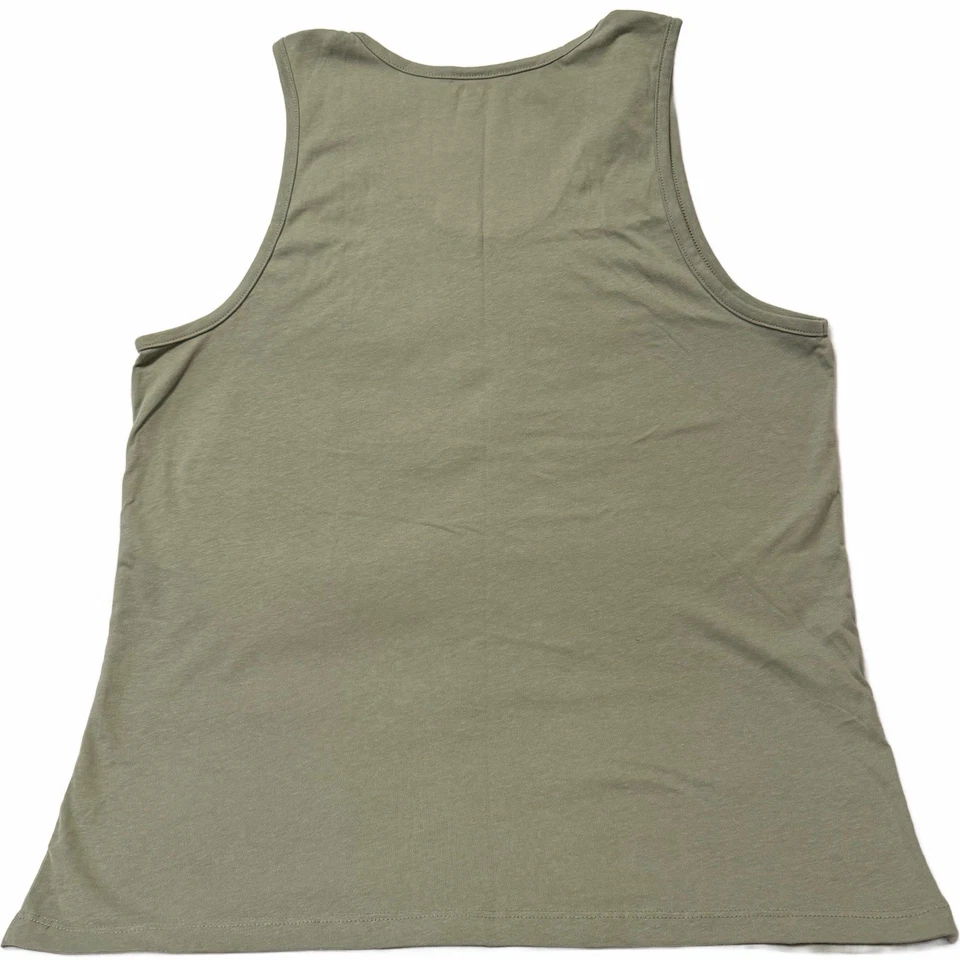 Men's Tank Top Size Medium Scoop Neck Wide Strap Green NWT