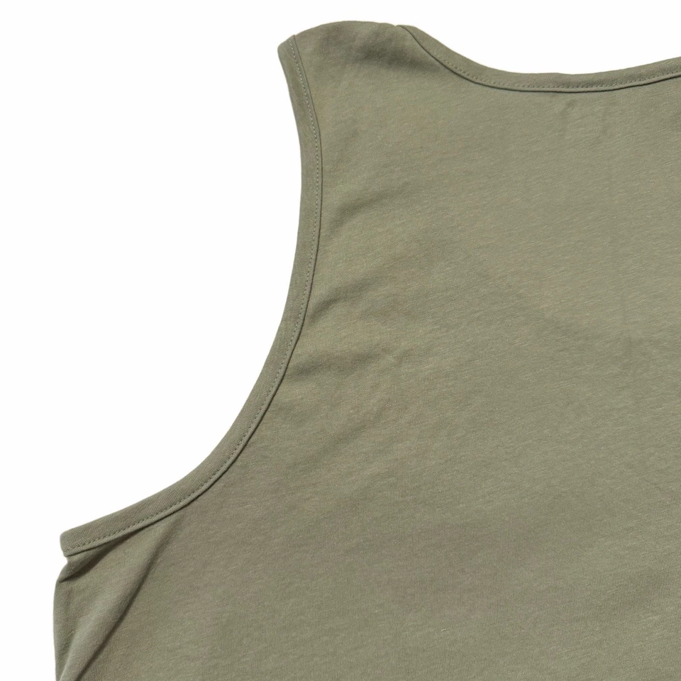 Men's Tank Top Size Medium Scoop Neck Wide Strap Green NWT