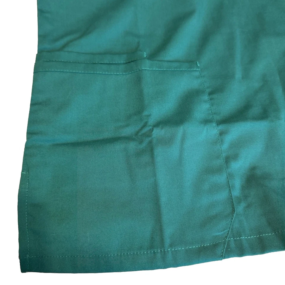 Cherokee Mens V-Neck Scrub Top Professionals Shirt Hunter Green S Tall WW695 HUN