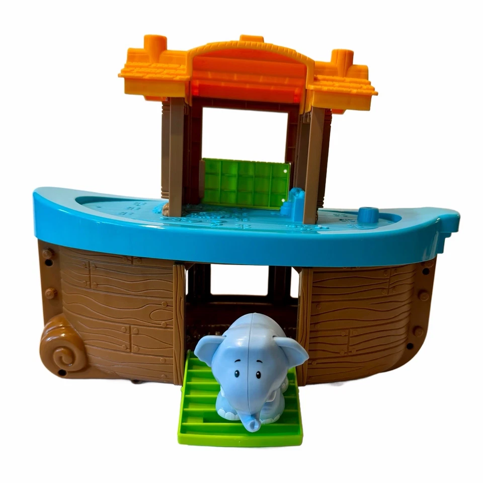 Fisher Price Little People NOAH’S ARK Playset w/ 9 Figures Animals NIB