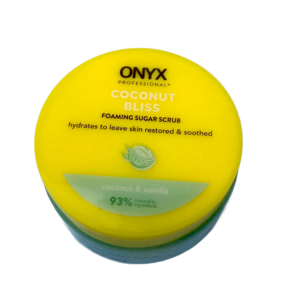 ONYX Coconut Bliss 5pc Set NEW Sugar Scrub, Body Oil, Bath Bomb, Hydrate Mist