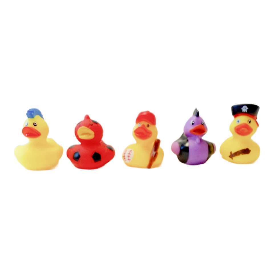 15 Rubber Duck Dash Ornament 2" Zoo Jungle Costume Sport Party Favor Lot