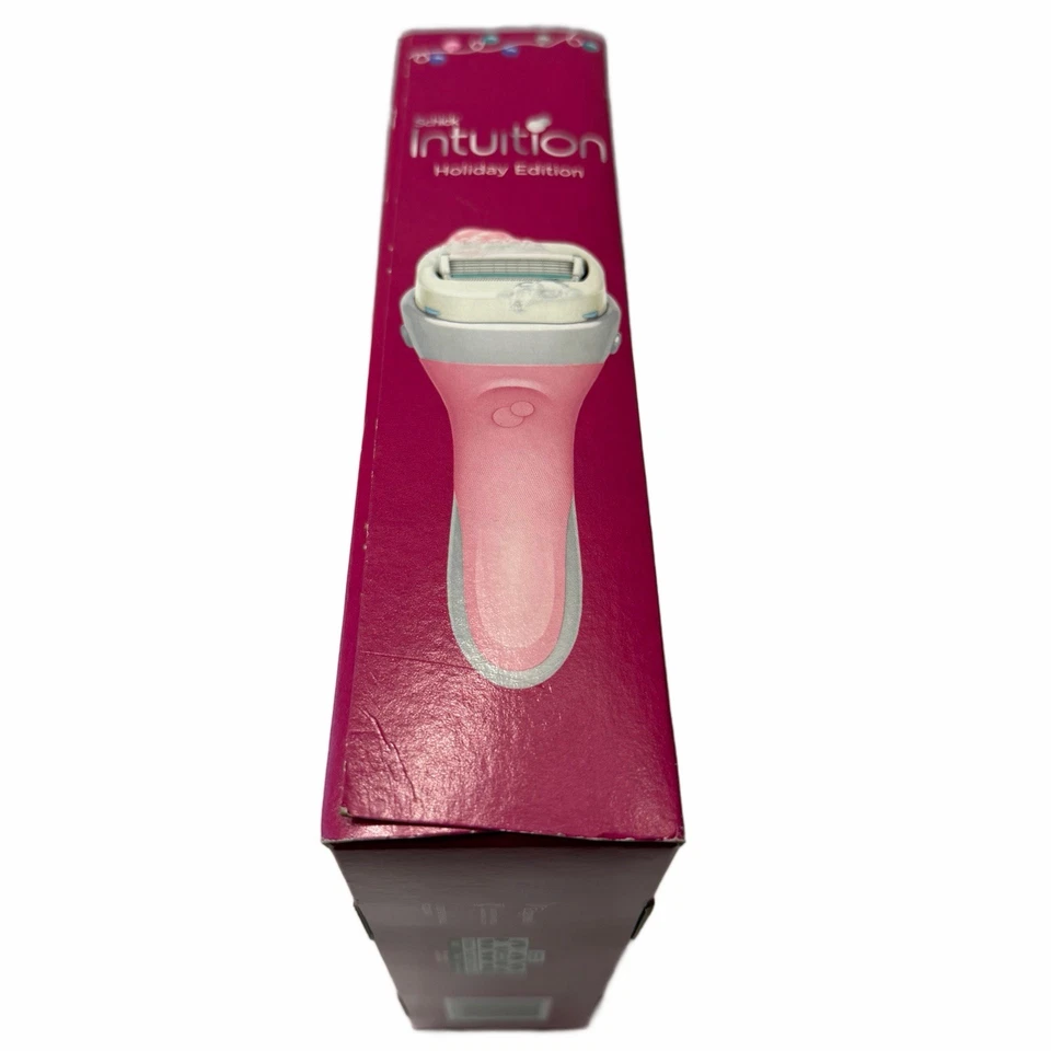 NIB Shick Intuition, Women’s Razor, Set With Three Refills And Travel Cap #7019