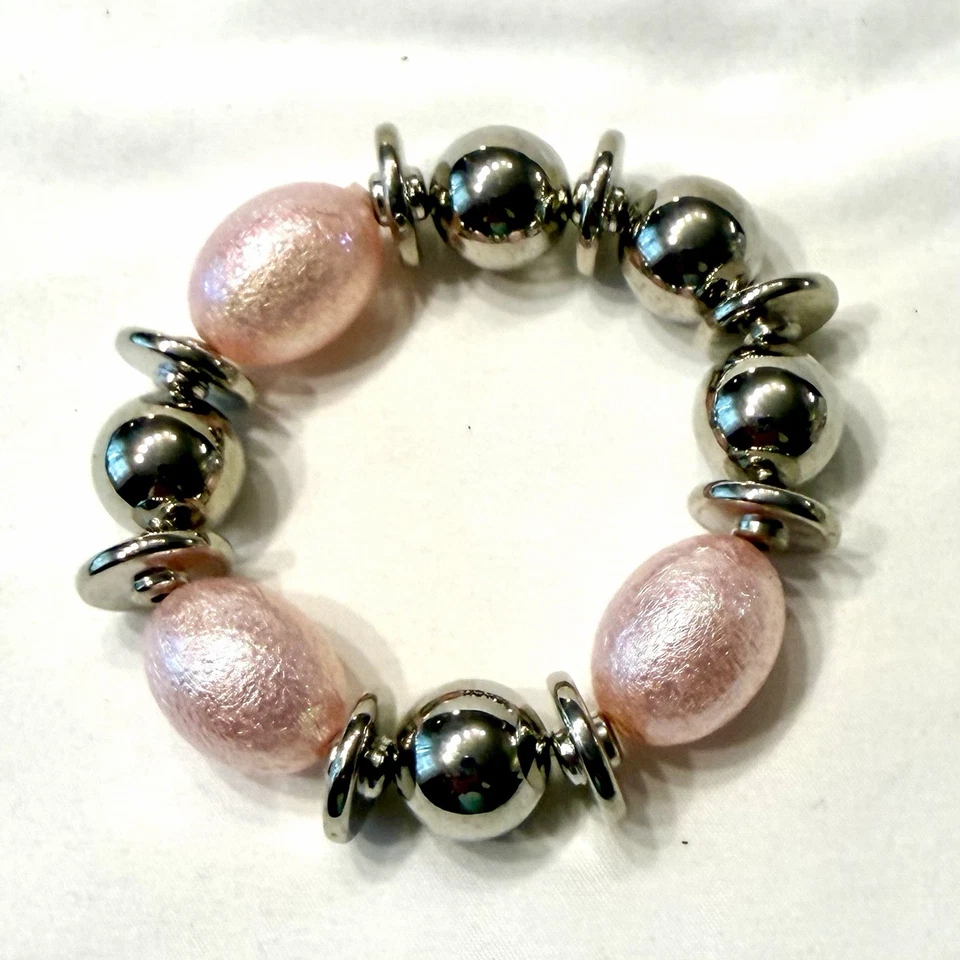 Chunky Iridescent Pink Custom Jewelry Mixed Lot Necklace Bracelet 2 Earrings NEW