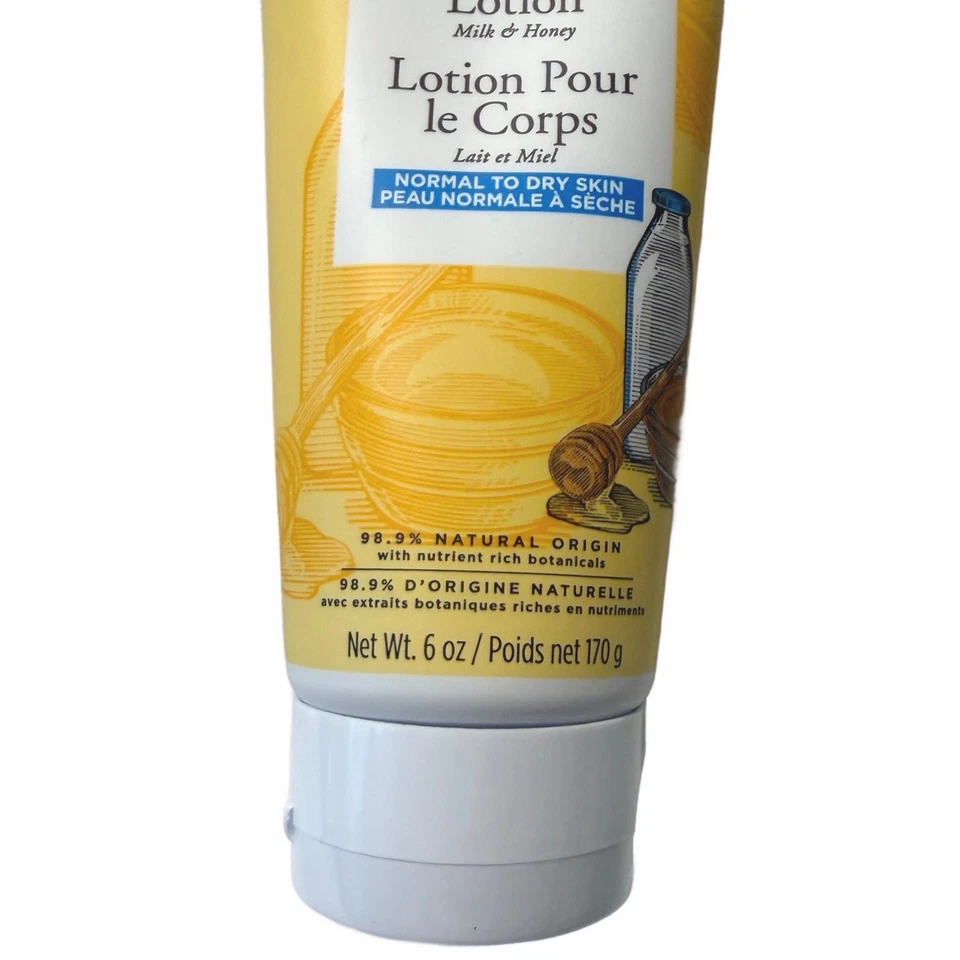 Burt’s Bees Body Lotion w/ Milk & Honey for Normal to Dry Skin 6oz New Sealed