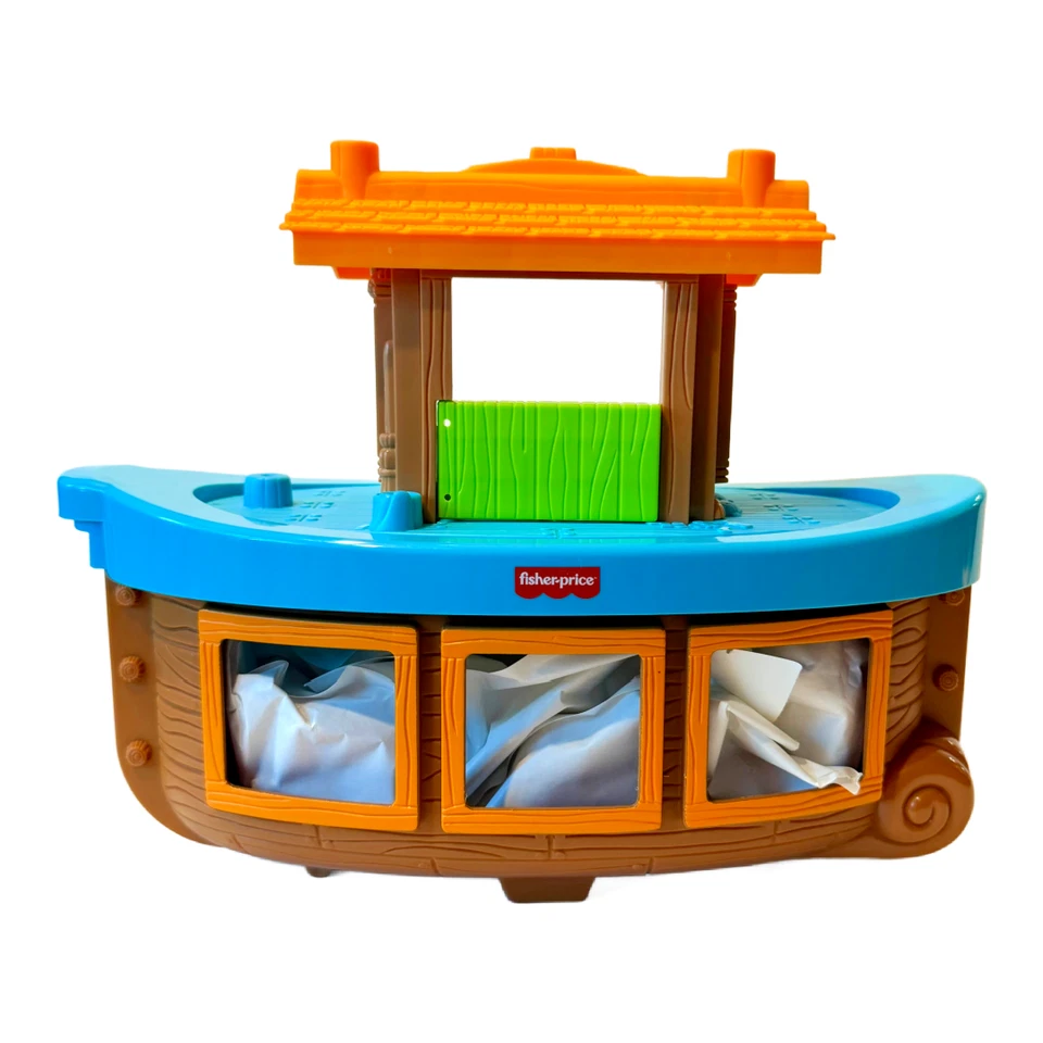 Fisher Price Little People NOAH’S ARK Playset w/ 9 Figures Animals NIB