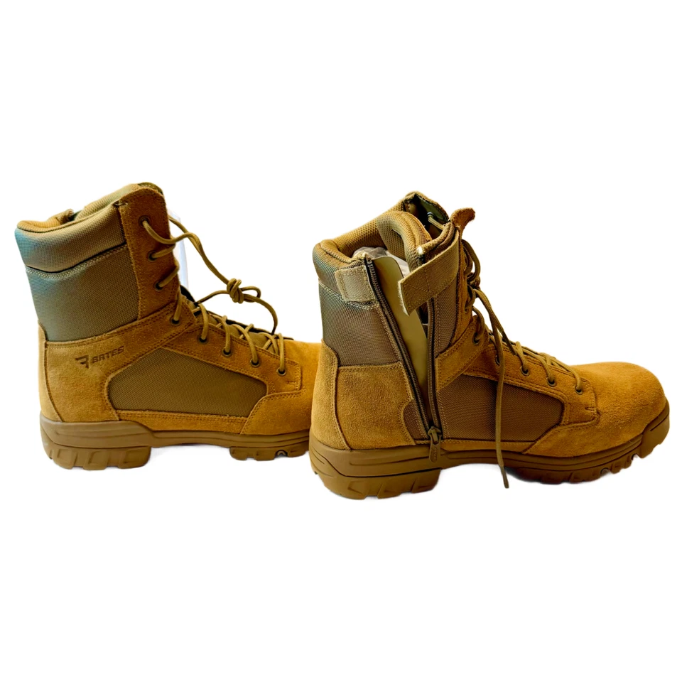 Bates E24802 Men's Tac Sport 8" Zip-up Tactical Boot, Coyote Size 13 NIB