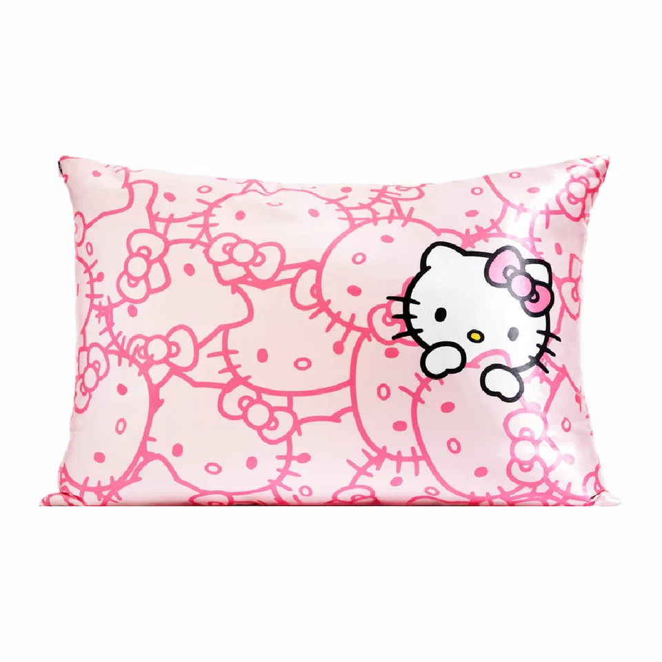 Hello Kitty x Kit•sch Lot 2 Sets Satin Pillow, Heatless Styling, Scrunchie, Claw