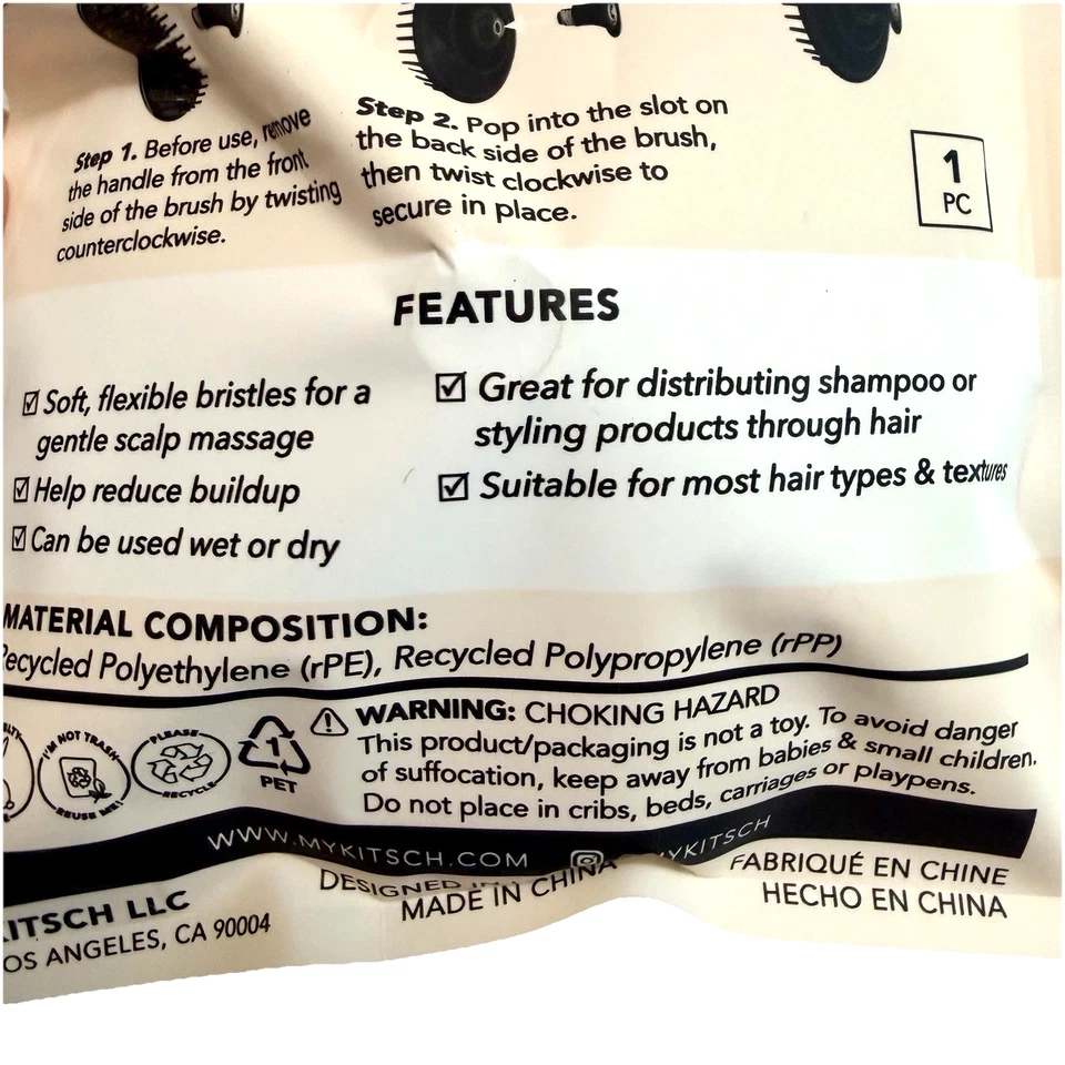 Scalp Massager Shampoo Brush Scrubber Exfoliator Hair Care Tool Round Handhelds