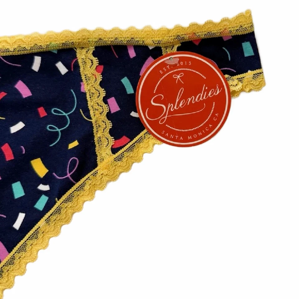 Splendies Confetti Thong Panties Party Celebrate New Pair Underwear