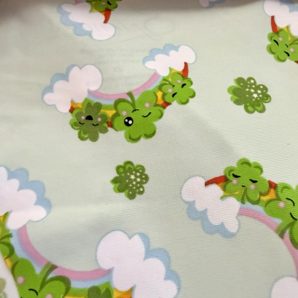 Splendies No-Show St Patrick’s Day LUCKY CLOVER THONG Panties Laser Cut NWT