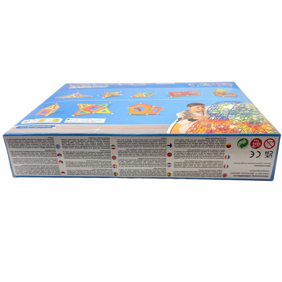 Geomag Rainbow 32 Pc Magnetic Building Block Set STEM Education Sealed Box