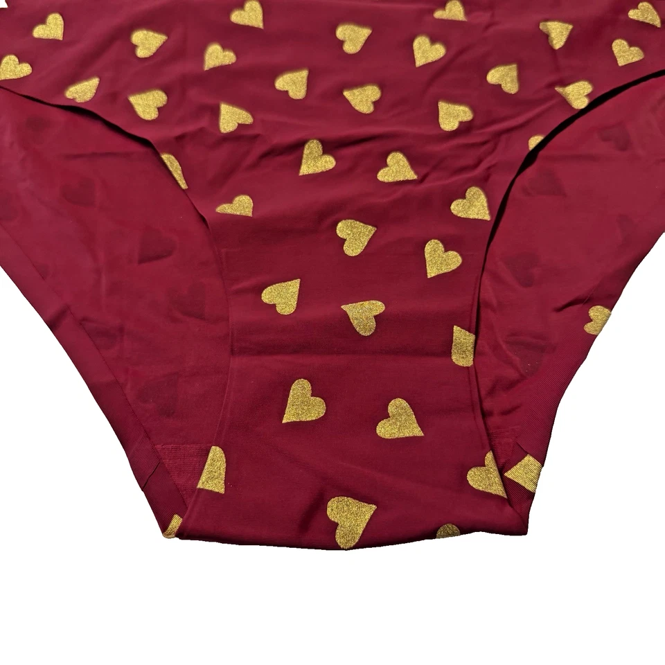 Splendies No Show Bikini Panties Heartbreaker Valentine's Day Laser Cut