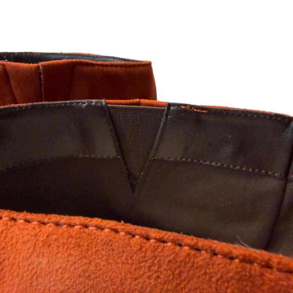 Women's Felicity Boots Size 11 Wide Mid-Calf Suede Copper 2" Heel NIB