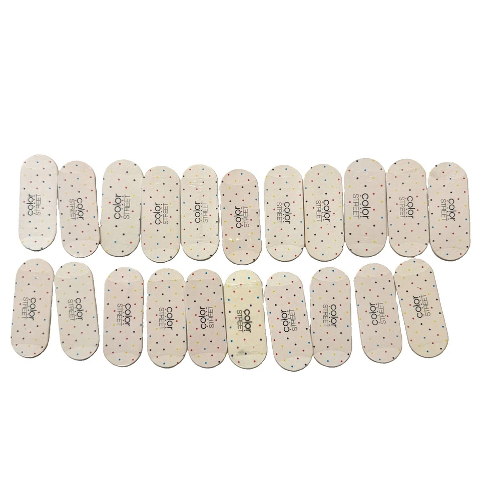 Color Street Nail Emory Board Lot Mani Pedi 21pcs Mini 3" Double Sided Files New