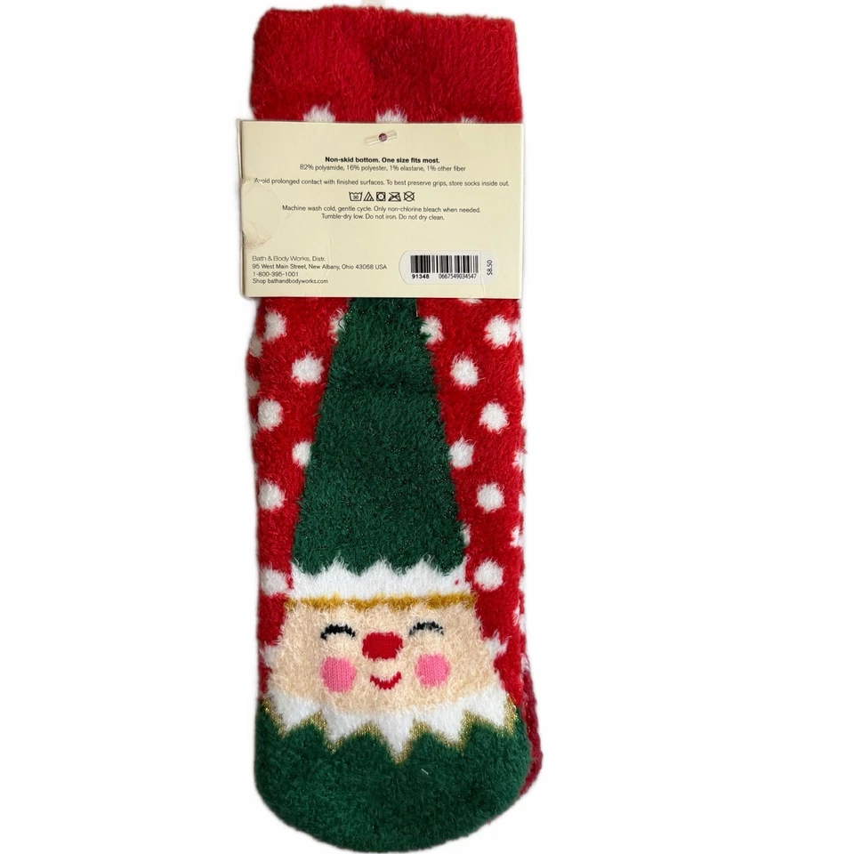 Bath & Body Works Shea Infused Lounge Socks Non-Skid Cozy Warm