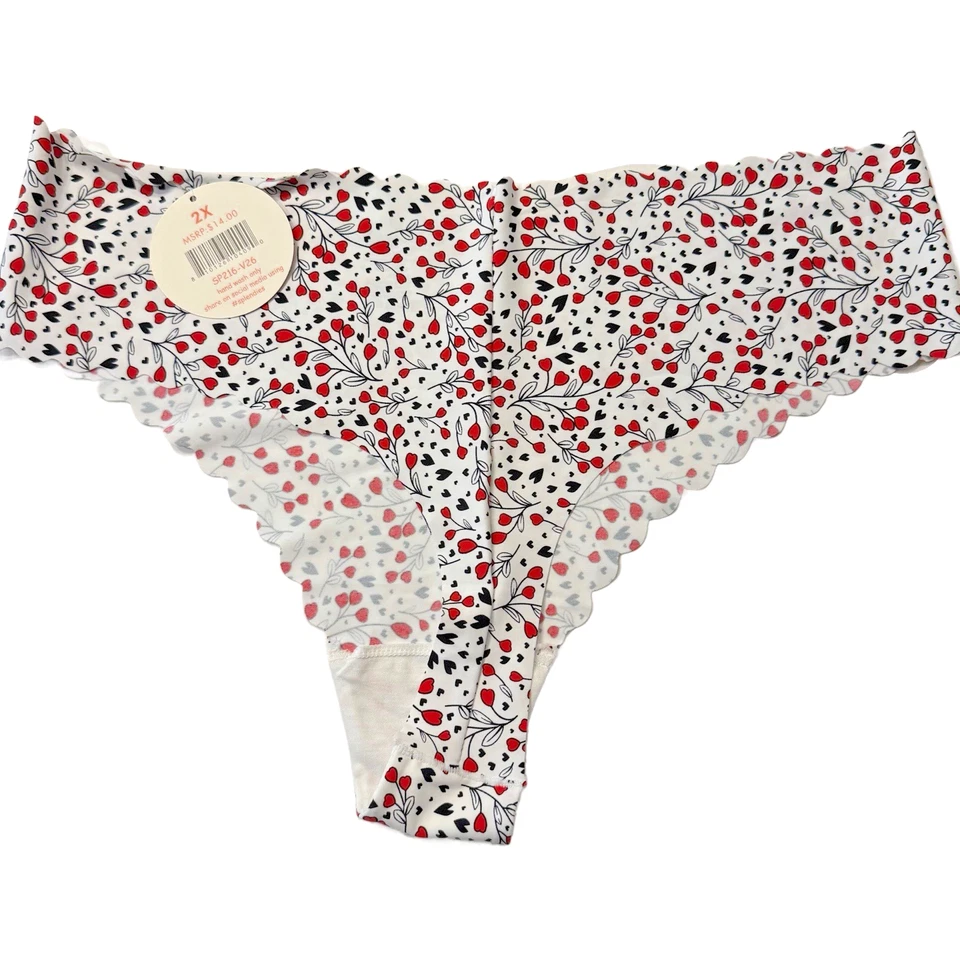Splendies No-Show Millie Thong Panties Laser Cut Tagless NWT