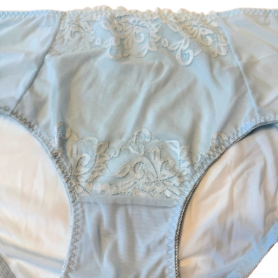 Splendies Blue Celina Lace Bikini Panties Size 4x Floral Lingerie Underwear New