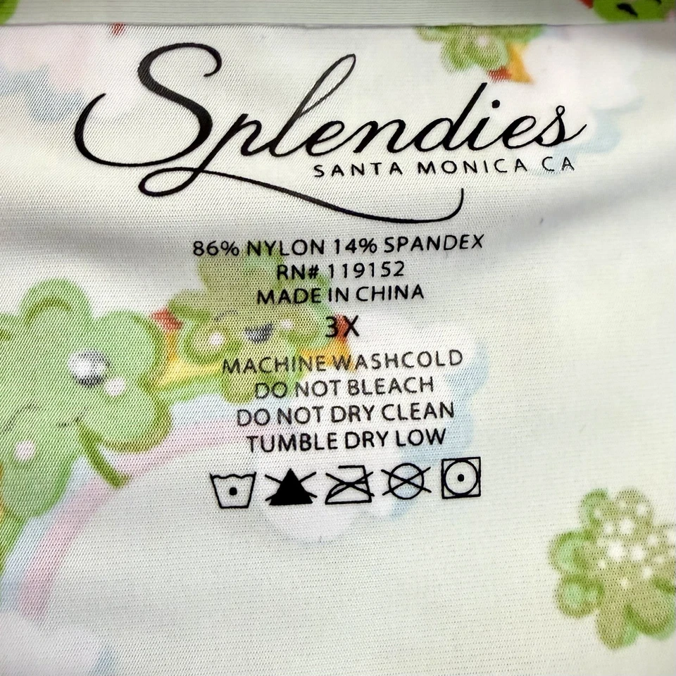 Splendies No-Show St Patrick’s Day LUCKY CLOVER THONG Panties Laser Cut NWT