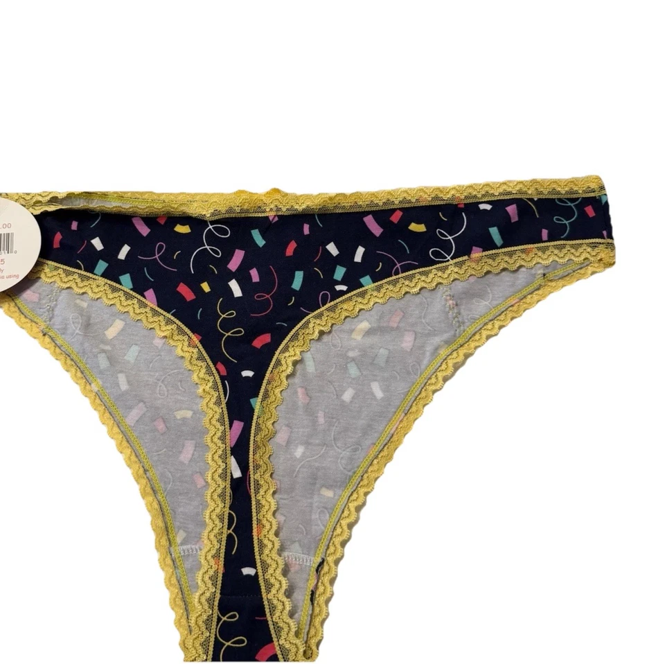 Splendies Confetti Thong Panties Party Celebrate New Pair Underwear