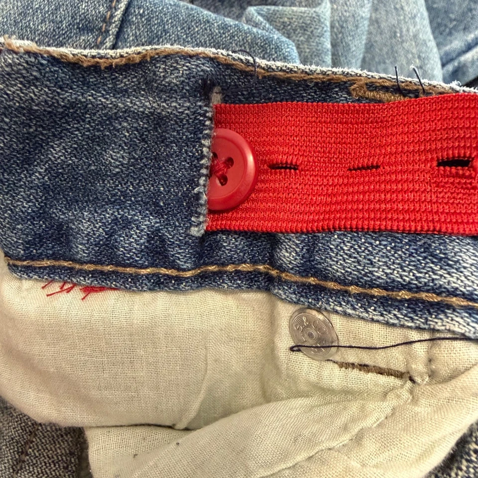 Levi's Jean Denim Shorts Boys Size 7X Regular Snap 5-Pocket Adjustable Waist