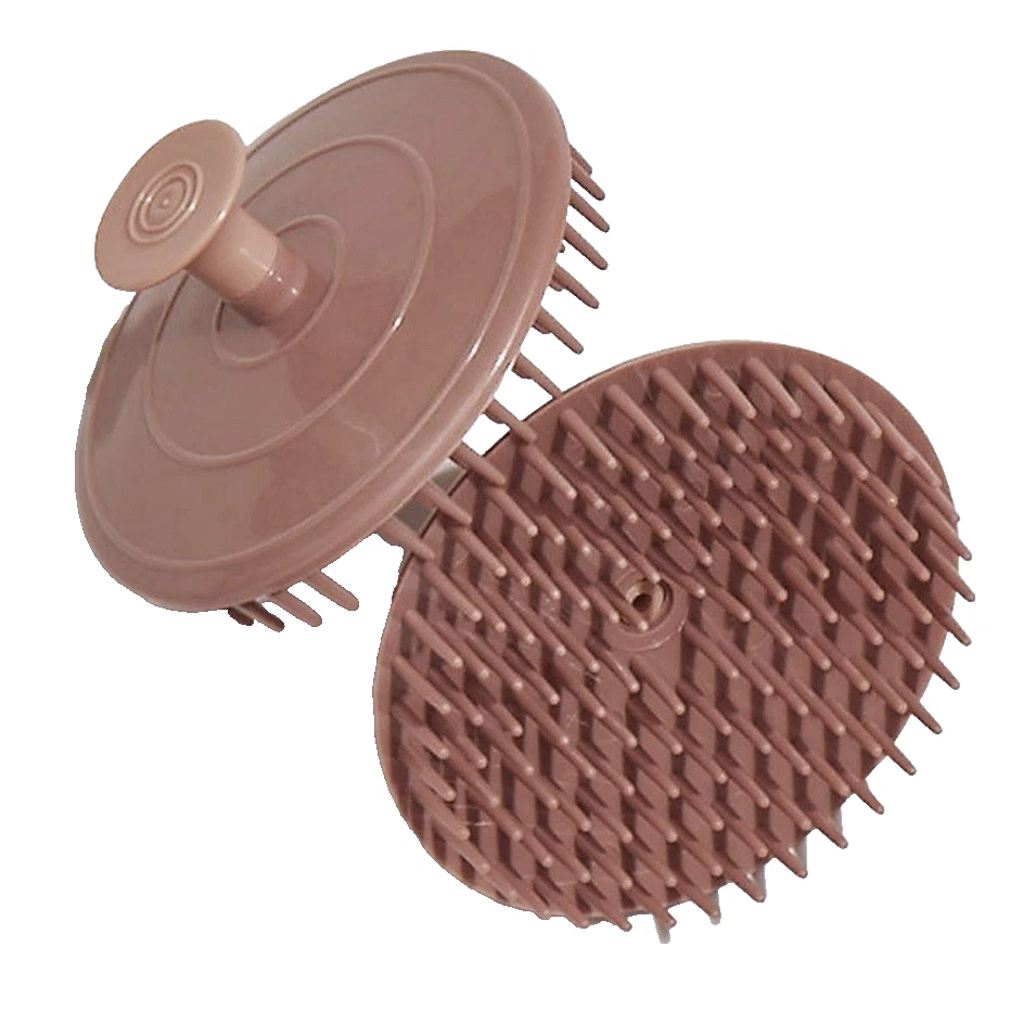 Scalp Massager Shampoo Brush Scrubber Exfoliator Hair Care Tool Round Handhelds