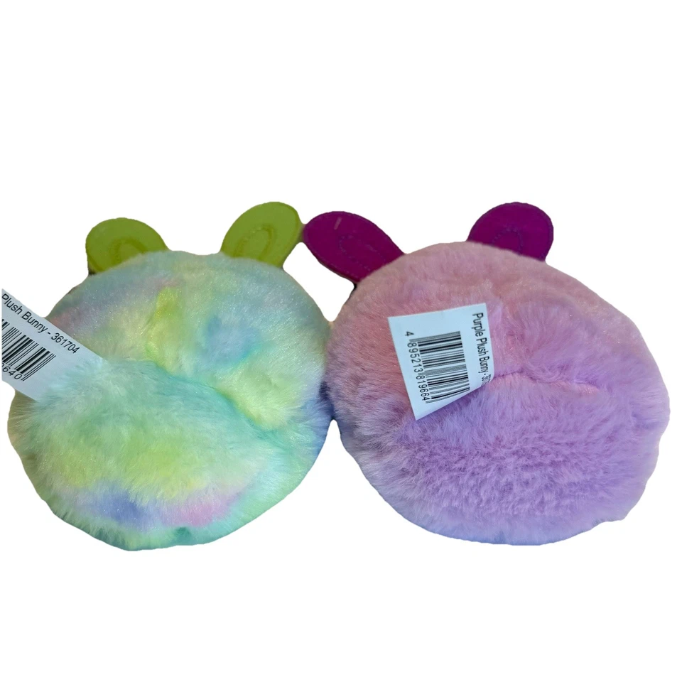 Cute Bunny Plush Lot of 2 Easter Basket Essential Way To Celebrate 8"