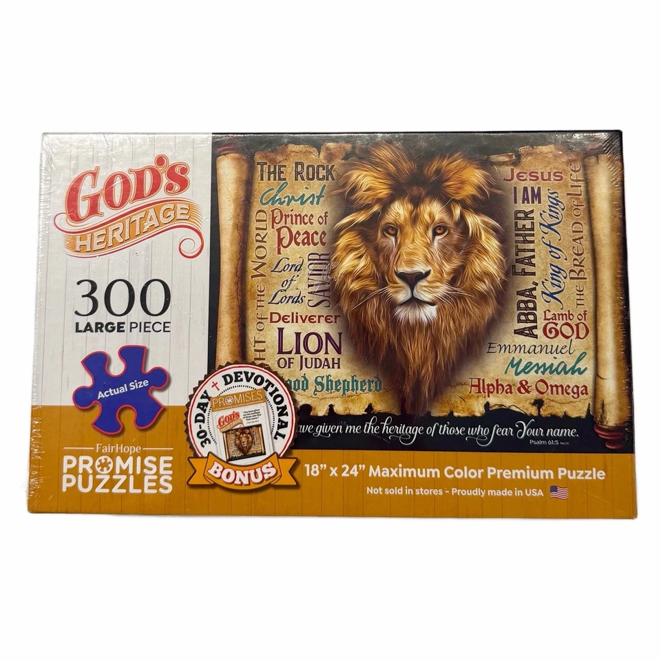 Fair Hope's Promise Jigsaw Puzzle GOD'S HERITAGE 300 Large Piece 18x24 Sealed