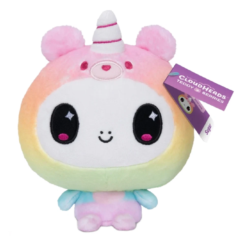 Cloudheads Sugar the Rainbow Unicorn Weighted Plush Cake Scented NWT